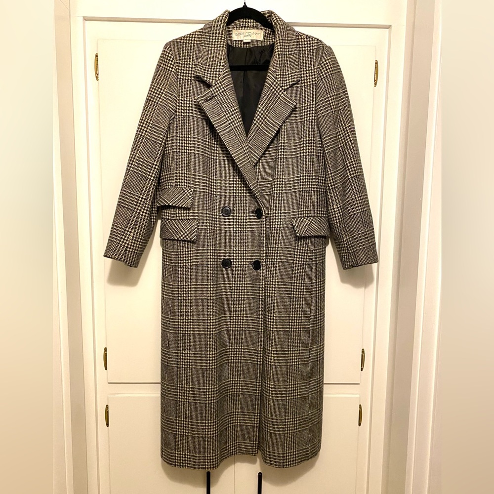 Vintage Bert Newman Wool Herringbone Coat
